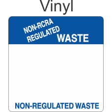 Non-Regulated Waste Vinyl Labels HWL801V