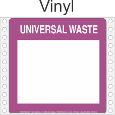 Universal Waste Vinyl Labels HWL616V