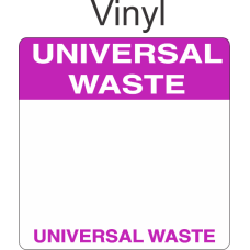 Universal Waste Vinyl Labels HWL803V