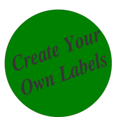 Create Your Own Fluorescent Green Circle Labels