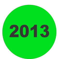 2013 Fluorescent Circle or Square Labels