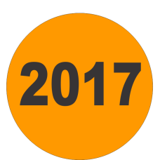 2017 Fluorescent Circle or Square Labels