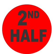2nd Half Fluorescent Circle or Square Labels