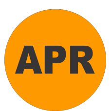 April Fluorescent Circle or Square Labels