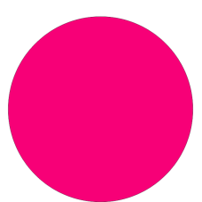Blank Fluorescent Pink Circle Labels