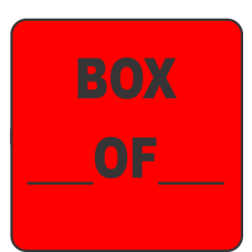 Box _____ Of _____ Fluorescent Circle or Square Labels