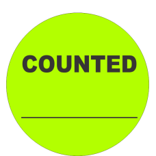 Counted ______ Fluorescent Circle or Square Labels