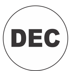 December Fluorescent Circle or Square Labels
