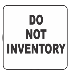 Do Not Inventory Fluorescent Circle or Square Labels