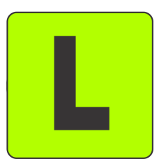 L (Large) Fluorescent Circle or Square Labels