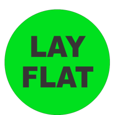 Lay Flat Fluorescent Circle or Square Labels