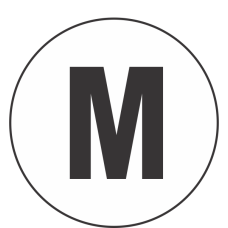 M (Medium) Fluorescent Circle or Square Labels