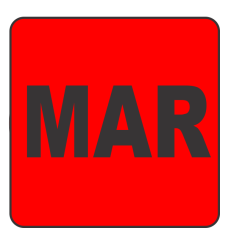 March Fluorescent Circle or Square Labels