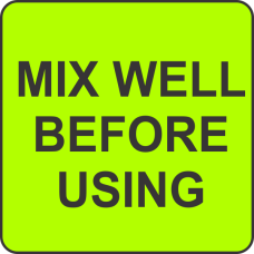 Mix Well Before Using Fluorescent Circle or Square Labels