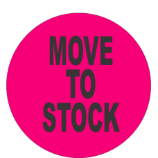 Move to Stock Fluorescent Circle or Square Labels