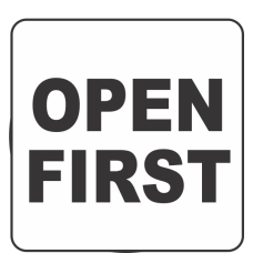 Open First Fluorescent Circle or Square Labels