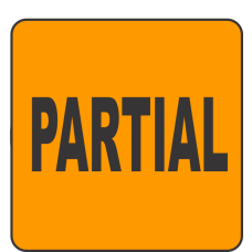 Partial Fluorescent Circle or Square Labels