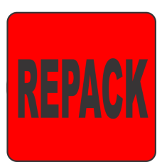 Repack Fluorescent Circle or Square Labels