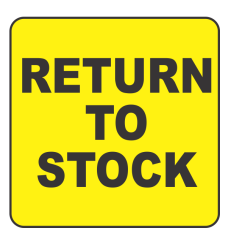 Return to Stock Fluorescent Circle or Square Labels
