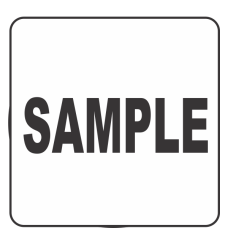 Sample Fluorescent Circle or Square Labels