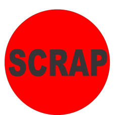 Scrap Fluorescent Circle or Square Labels