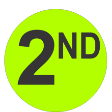 Second (2nd) Fluorescent Circle or Square Labels