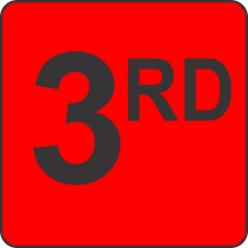 Third (3rd) Fluorescent Circle or Square Labels