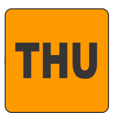 Thursday Fluorescent Circle or Square Labels