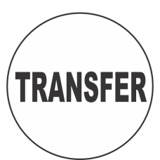 Transfer Fluorescent Circle or Square Labels