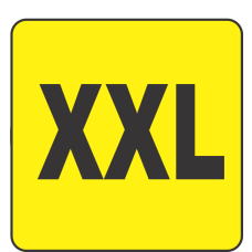XXL (2x Extra Large) Fluorescent Circle or Square Labels