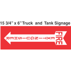 Truck And Tank Signs 16x6 Fire Extinguisher