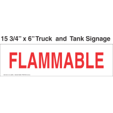 Truck And Tank Signs 16x6 Flammable