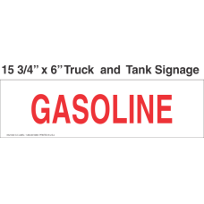 Truck And Tank Signs 16x6 Gasoline