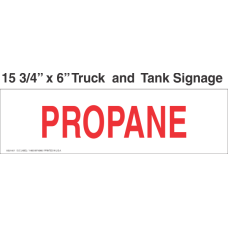 Truck And Tank Signs 16x6 Propane