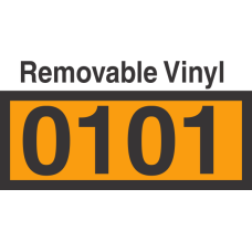 UN0101 Removable Vinyl DOT Orange Panel