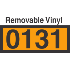 UN0131 Removable Vinyl DOT Orange Panel