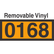 UN0168 Removable Vinyl DOT Orange Panel