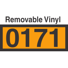 UN0171 Removable Vinyl DOT Orange Panel