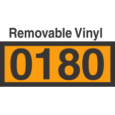 UN0180 Removable Vinyl DOT Orange Panel