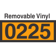 UN0225 Removable Vinyl DOT Orange Panel