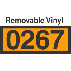 UN0267 Removable Vinyl DOT Orange Panel