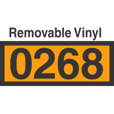 UN0268 Removable Vinyl DOT Orange Panel