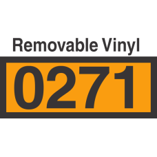 UN0271 Removable Vinyl DOT Orange Panel