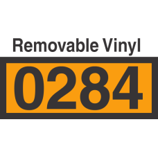 UN0284 Removable Vinyl DOT Orange Panel