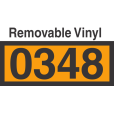 UN0348 Removable Vinyl DOT Orange Panel