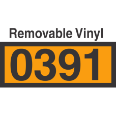UN0391 Removable Vinyl DOT Orange Panel