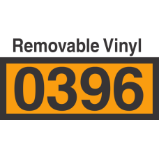 UN0396 Removable Vinyl DOT Orange Panel