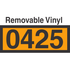 UN0425 Removable Vinyl DOT Orange Panel
