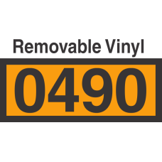 UN0490 Removable Vinyl DOT Orange Panel