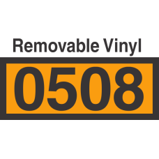 UN0508 Removable Vinyl DOT Orange Panel